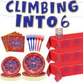 FoldTier 24-Piece Spider Birthday Party Supplies Set - Classic 6 Variation