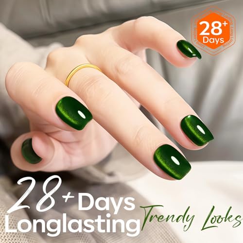 Modelones Cat Eye Gel Nail Polish A04-Green Cat Eye 15ML