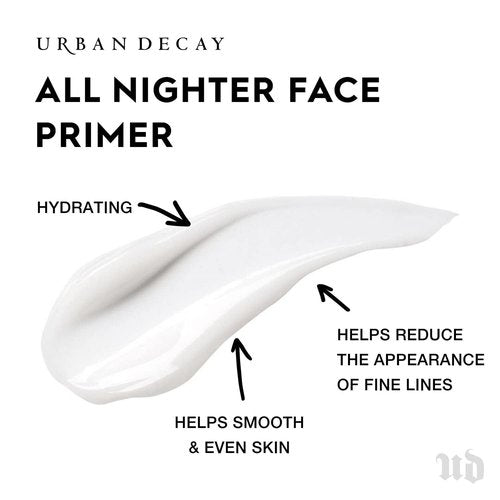Urban Decay All Nighter Face Primer - Hydrating & Smoothing Base for Flawless Makeup | Lightweight & Paraben-Free