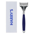 Harry's Razors for Men - Winston Chrome Razor Handle, 1 Handle and 1 Razor Blade Refill (German-Engineered Blades with Lubricating Strip and Precision Trimmer)