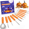 Pumpkin Carving Kit - 11 Pieces Halloween Jack-O-Lanterns Tools for Adults Kids