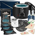 LCD Black Waxing Kit with Digital Wax Warmer & Accessories - Women & Men