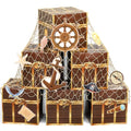 Pirate Party Decorations Kit with Treasure Chest Boxes, Cards & Fishing Net