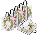 Black 6 Pack Large Wreath Storage Bags - 26 Inch Clear Holiday & Seasonal Organizer