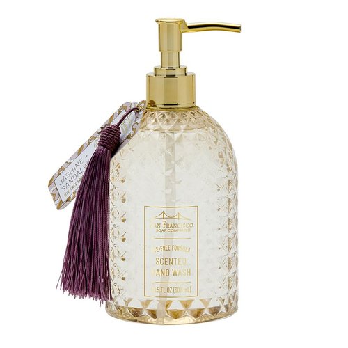 San Francisco Soap Company Jasmine & Sandalwood Hand Soap - All-Natural & Hydrating | 20.5 Fl Oz