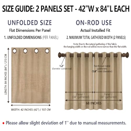 Halloween Blackout Curtains 42 x 84 Inch - Pink White, Pack of 2