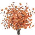 Fall Artificial Eucalyptus Leaves Stems - 16 Pack, 33.8 Inches, Faux Autumn Plants for Home & Wedding Decor
