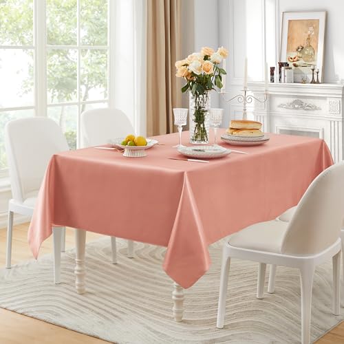 Square Satin Table Cover - Rose Gold, 52 x 52 Inches, Party Decor
