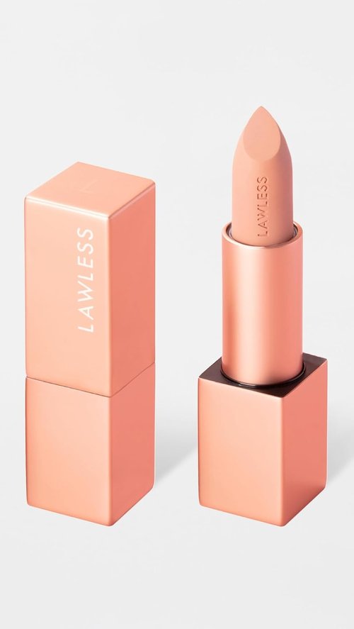 Lawless Forget The Filler Lip Plumping Satin Cream Lipstick - Platinum, 0.1 Ounce | Smooths Lines