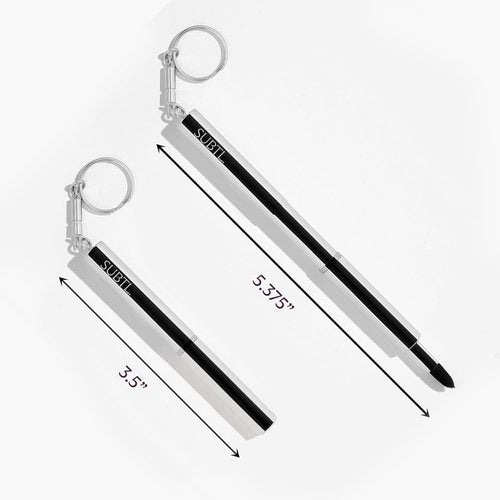 Subtl Beauty Retractable Lip Brush – Sleek, Travel Lip Brush Keychain for Precise Application