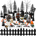 Halloween Village Miniature Set - Haunted Houses, Figurines & Decor Accessories