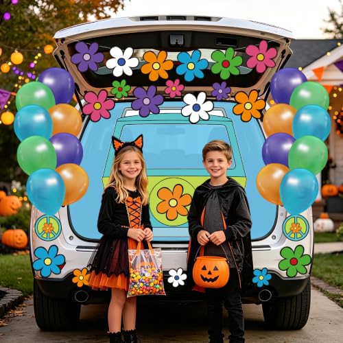 Halloween Car Decoration Kit 60 Pieces for Trunk or Treat & Festive Parties