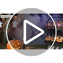 Black 3-Tier Halloween Cupcake Stand for 50 Cupcakes - Rustic Wooden Display