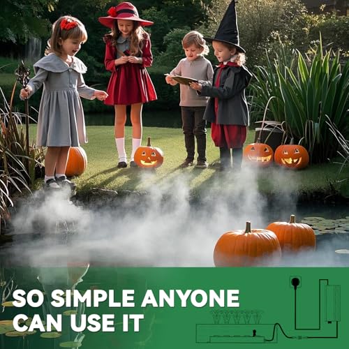Ultrasonic Mist Maker with 12 Holes, Adjustable 0-8400ml/h, 400W Garden & Indoor Humidifier