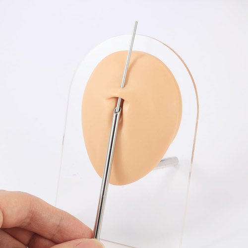 AccGin 4pcs Piercing Needles Receiving Tubes, Stainless Steel Body Jewelry Piercing Receiver (3mm 4mm 5mm 6mm)