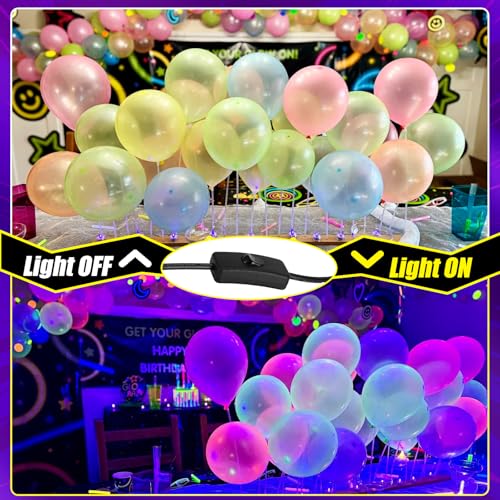 4 Pack 45W Connectable LED Black Light Bar for Parties & Decorations