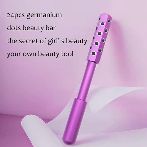Betypura Facial Roller - Uplift Facial Massaging Beauty Roller, Face Massager Roller, Face Rollers for Women, Portable 7.6" Purple Beauty Roller for Face, Eye, Neck, Chin, Skin - 24-Stone