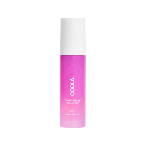 COOLA Organic Rosewater Mist Face Spray - Dermatologist Tested Skin Barrier Protection with Ginseng & Green Tea, 1.7 Fl Oz