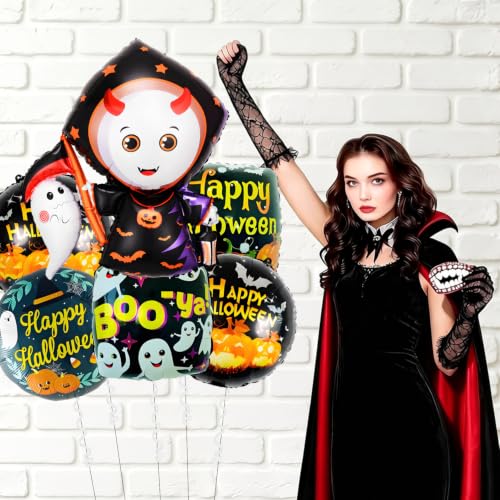 Halloween Balloons Set for Indoor Outdoor Party Decorations - 7 Pcs