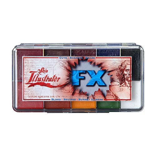 Alcohol Activated FX Makeup Palette for Special Effects & Skin Injuries