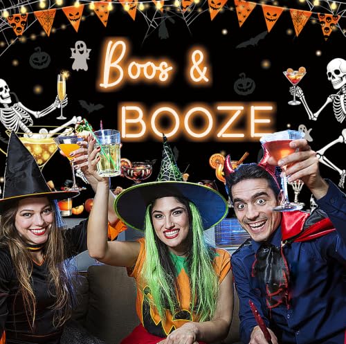 Halloween Funny Boo Banner Backdrop Decoration - 110x185cm Party Photo Prop