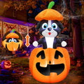 Halloween Inflatable Dog in Pumpkin - 5 FT Animated Outdoor Decor