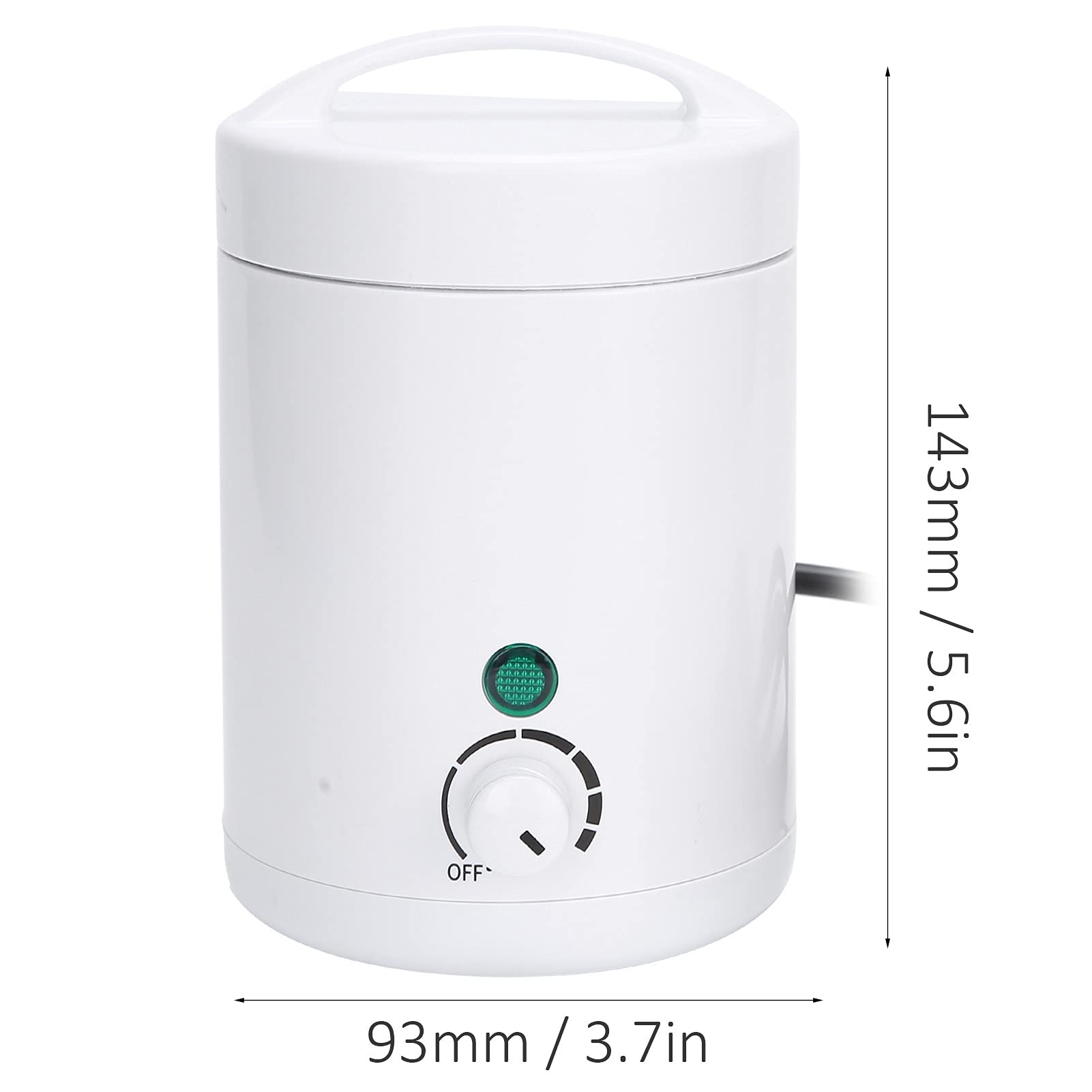 ZJchao Mini Hair Removal Wax Hot Machine, Paraffin Wax Warm Machine with 6 Gears Temperature Adjustment for Men Women, Waxing Pot Warmer Hair Removal (US Plug)