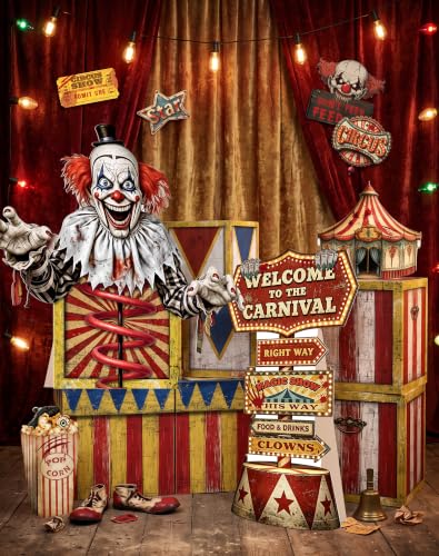 Halloween Creepy Carnival Decorations Set for Parties and Events