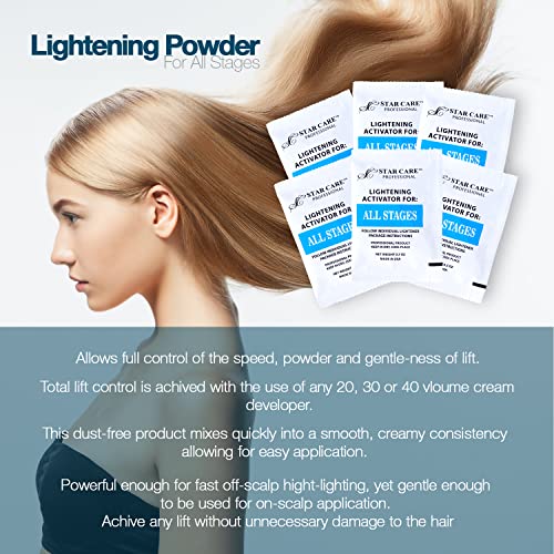 Professional Hair Lightening Activator 6 Pack - 0.5 Ounce per Pack