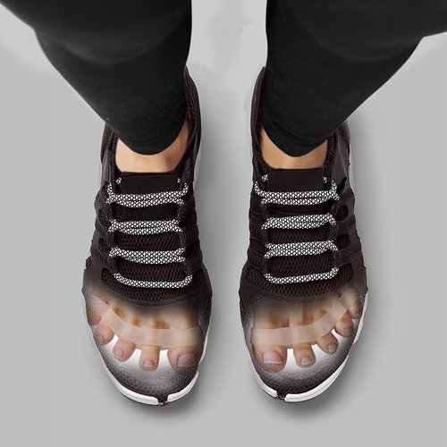 Awesome Toes Spacers & Separators, Fast Pain Relief from Hammertoe & Bunions, Two Pairs in Stylish Wooden Box, Latex-Free Rubber Toe Stretchers for Men & Women