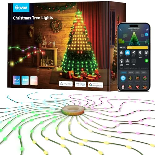 6.6ft Christmas Tree String Lights with 480 LEDs & App Control
