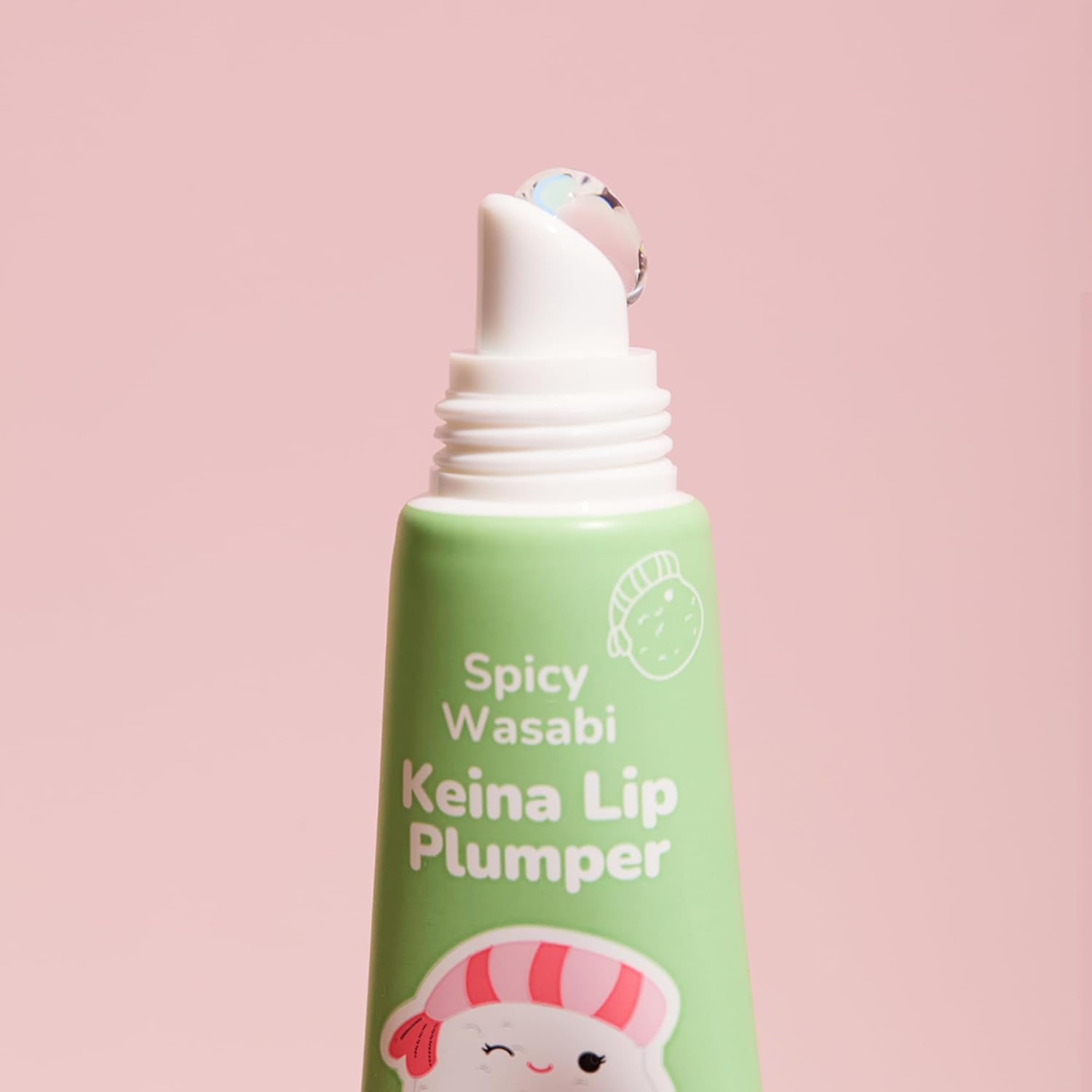 TONYMOLY Keina Keychain Lip Gloss - Spicy Wasabi Sheer, Plumping & Hydrating, Non-Sticky | 11ml Limited Edition
