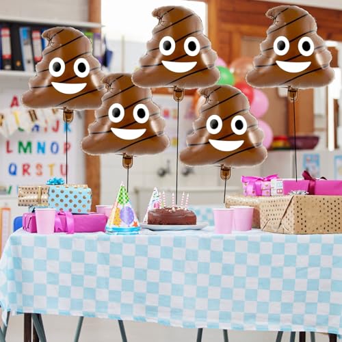 Big Poop Foil Balloon - Funny Party Decoration for Halloween & Birthdays