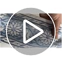 Ridhi Hand Block Print Cotton Round Tablecloth - Deep Pruce Red 60 Inch