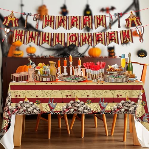 Halloween Evil Circus Disposable Party Tableware Set for Kids - Serves 24 - Variation of THIS listing