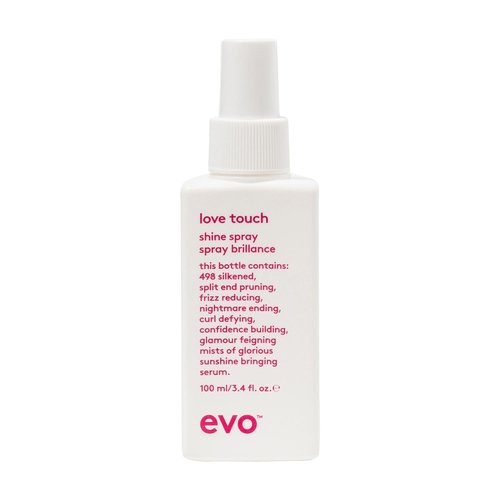 EVO Love Touch Hair Shine Spray - Lightweight, High Gloss & Frizz Control for All Hair Types | 3.4 fl oz