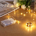 Battery Operated Fairy String Lights - 8 Pack Warm White 5m Copper Wire Starry Lights for Xmas, Bedroom, Party, Wedding, Indoor Decor