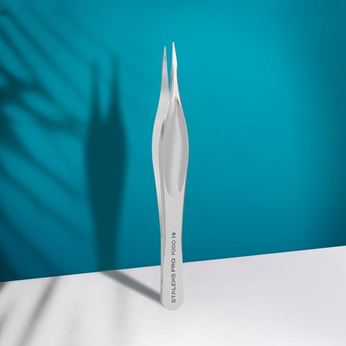 Staleks PODO 10 Podology Splinter Tweezers – Long Thin Working Part – Ideal for Ingrown Nail Removal, Calluses, and Foreign Body Extraction