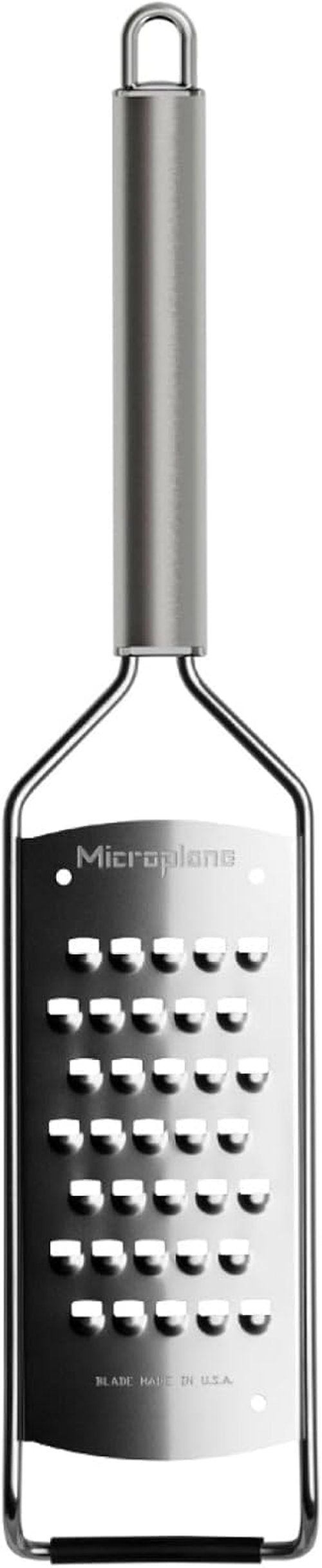 Microplane Professional Series Kitchen Grater - Extra Coarse Stainless Steel Blades for Potatoes, Zucchini, and Cheese - Made in USA