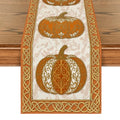 Fall Table Runner 13x120 Inch - Orange Polyester Home Party Decor