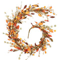 6FT Autumn Eucalyptus Leaves Garland Fall Decor for Thanksgiving & Halloween