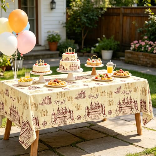 6 Pack Wizard Tablecloths 51x86 Inches - Halloween & Birthday Party Decor