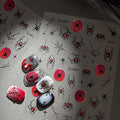 Halloween Spider Web Nail Stickers - 5D Embossed Manicure Decals for Women - Spider Web Design Variation