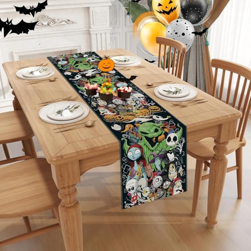 Halloween Table Runner 13 x 72 Inches - Festive Home Kitchen Decor - FARMNALL