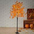 8FT Lighted Maple Tree with 264 LED Warm White Lights - Artificial Fall Decor