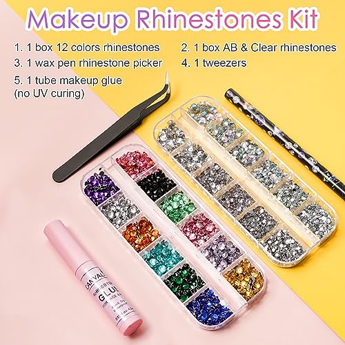 G-Face Gems Rhinestones for Makeup and Nail Art Kit with Glue & Tools