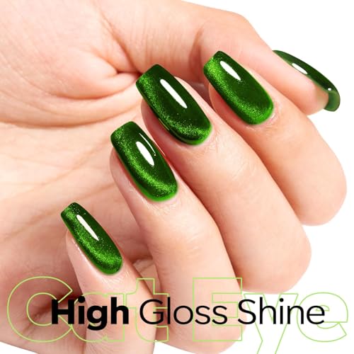 Modelones Cat Eye Gel Nail Polish A04-Green Cat Eye 15ML