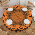 Halloween Round Tablecloth 60 Inch Polyester Washable Home Decor - Halloween / 60 Inch Round