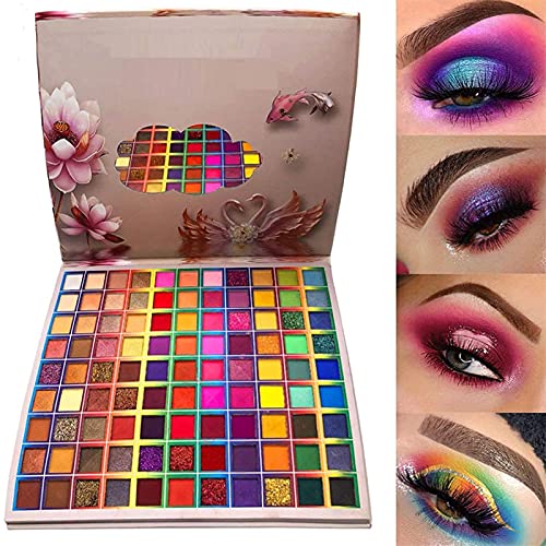 99 Colors Rainbow Eyeshadow Palette - Colorful Long Lasting Makeup Set