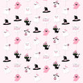 Halloween Pink Baby Ghost Paper Garland - Boo & Pumpkin Decor, Ghost Variation